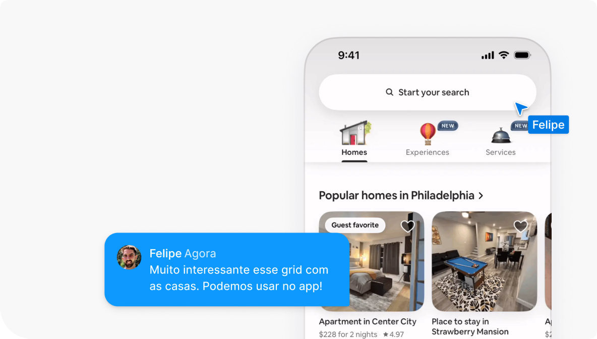 Notes attached to Airbnb reference screens