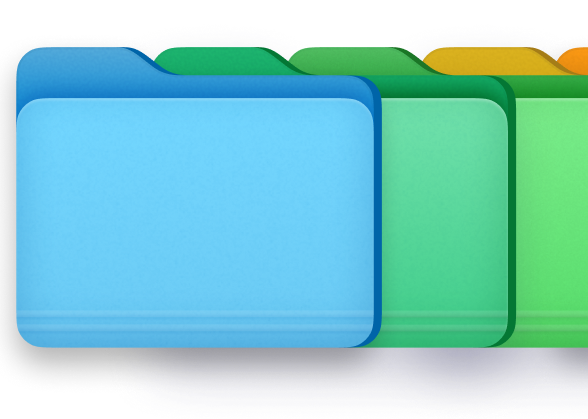 Refcat folders organizing saved screens and flows