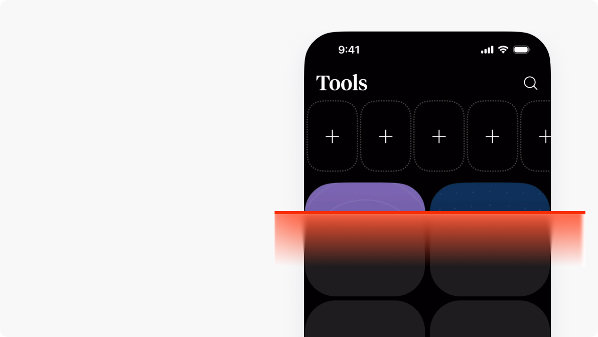 A real app screenshot next to the code generated from it