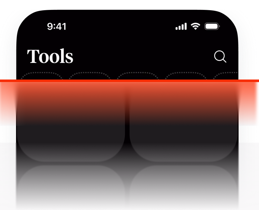 A real app screenshot next to the code generated from it